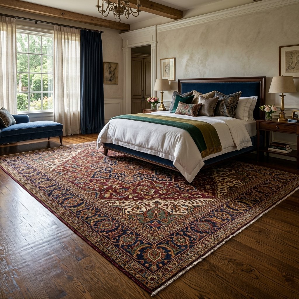 Luxury Bedroom decor Rug and Flooring Idea