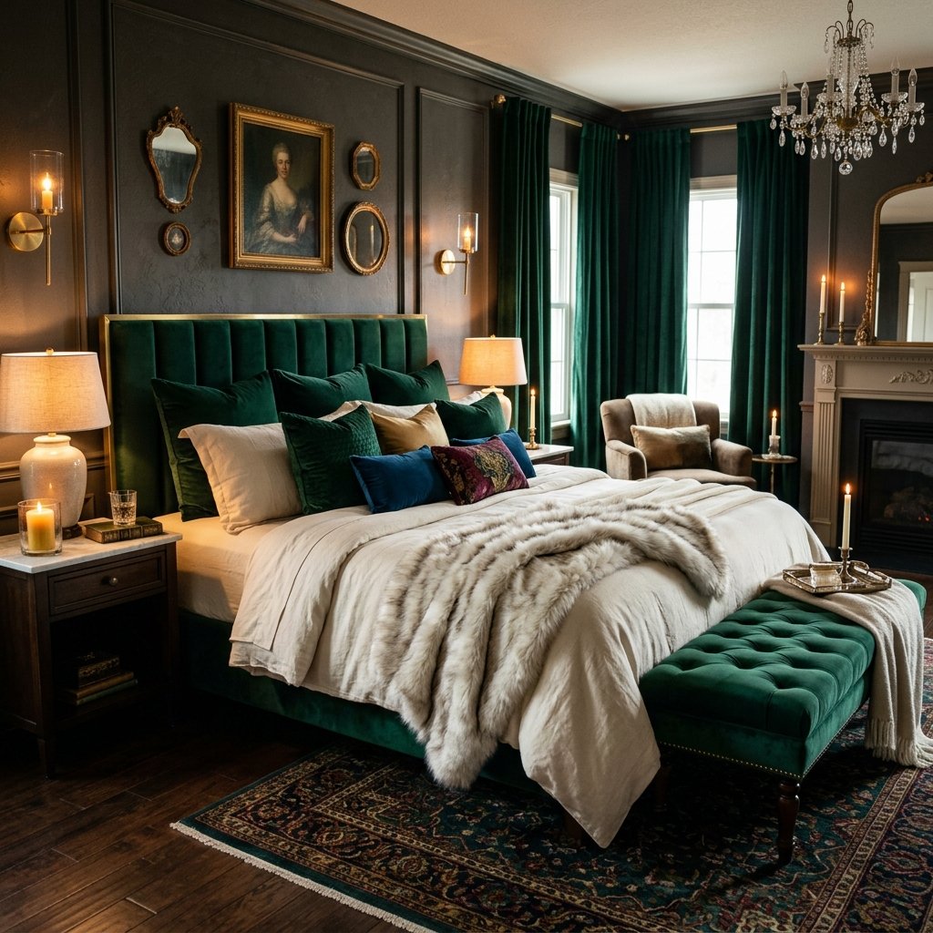 Velvet Texture and Soft Furnishings Idea