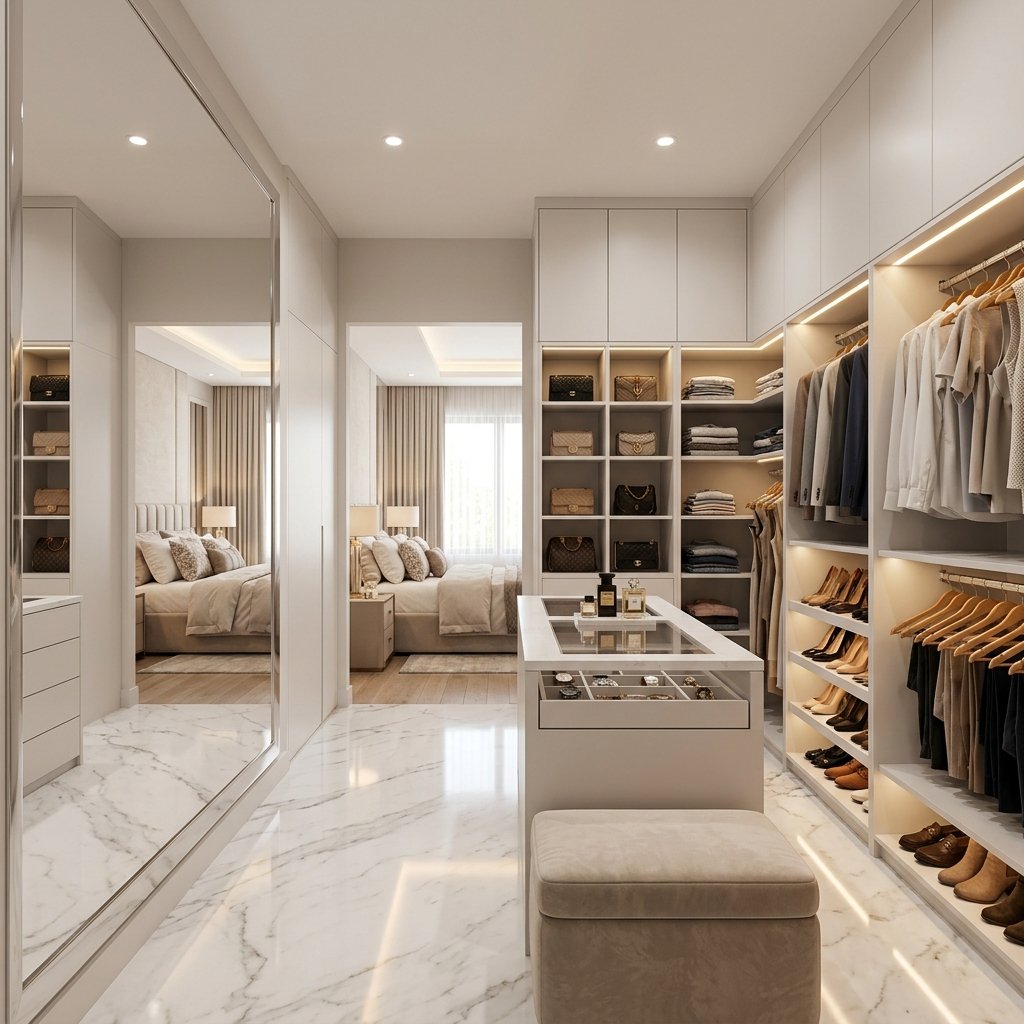 Walk-in Closet and Built-in Wardrobe Idea