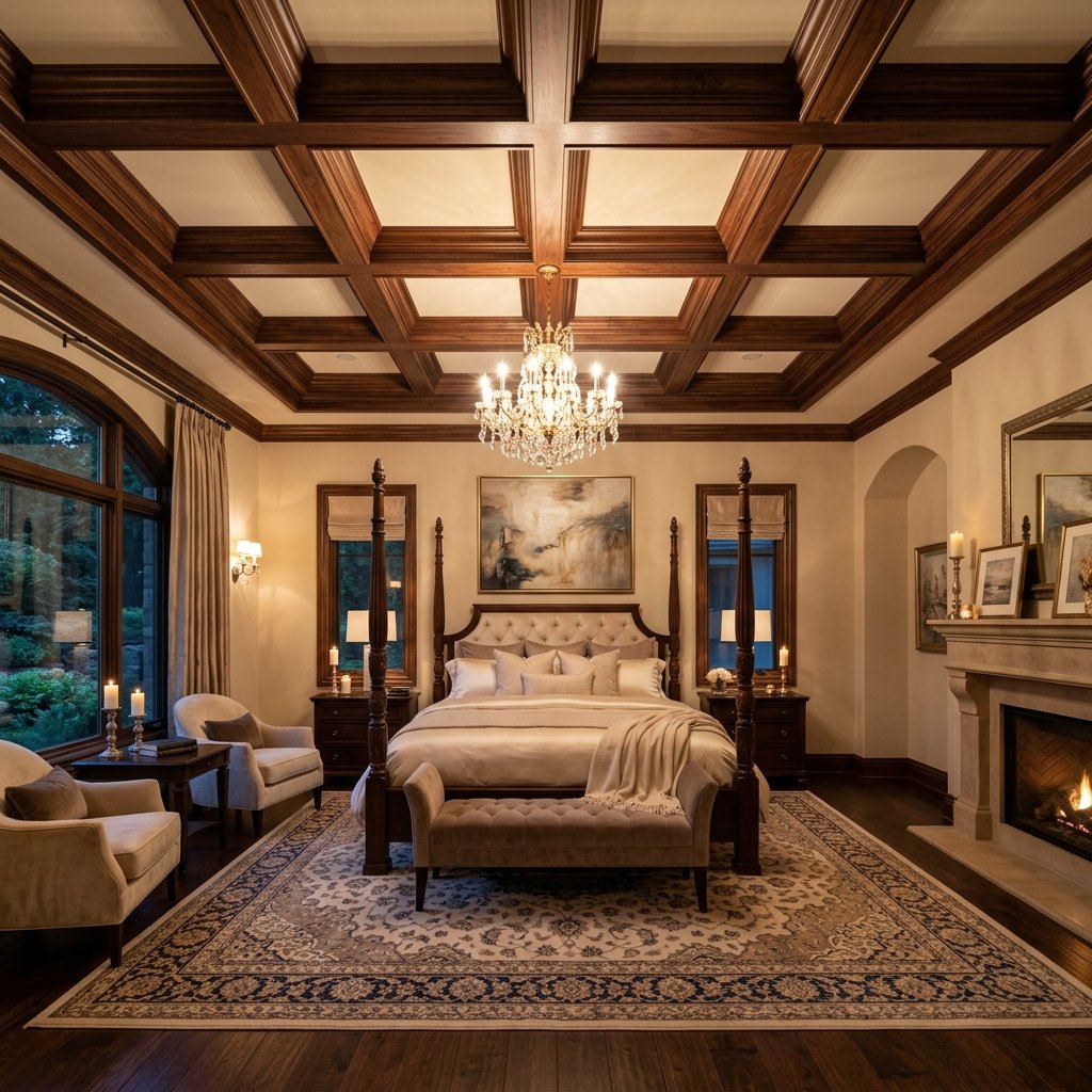 Coffered Ceiling Ideas for Luxury Bedrooms
