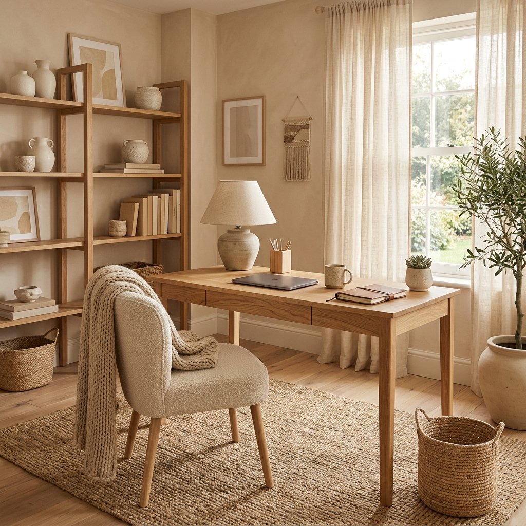 Neutral Color Palette Home Office Ideas