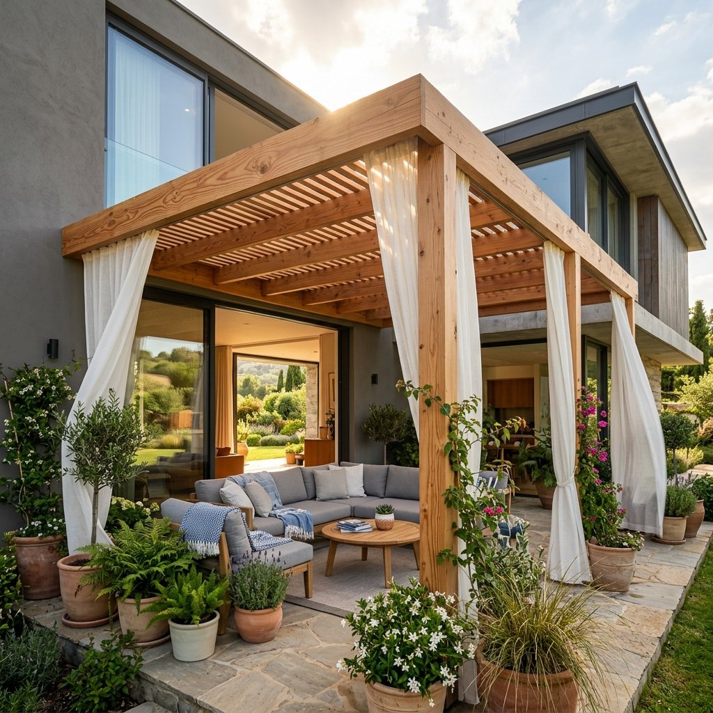 Attached Pergola Ideas