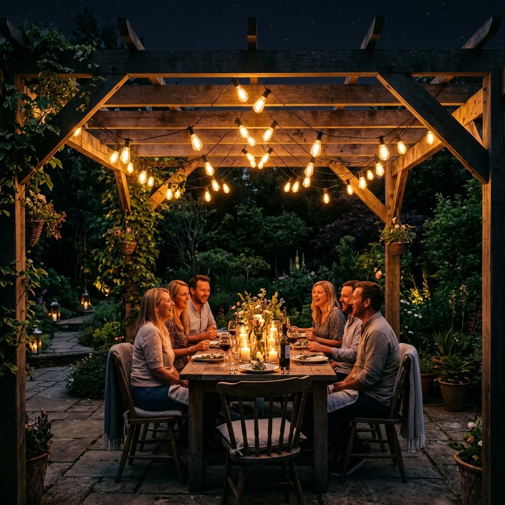 Pergola Ideas With String Lights