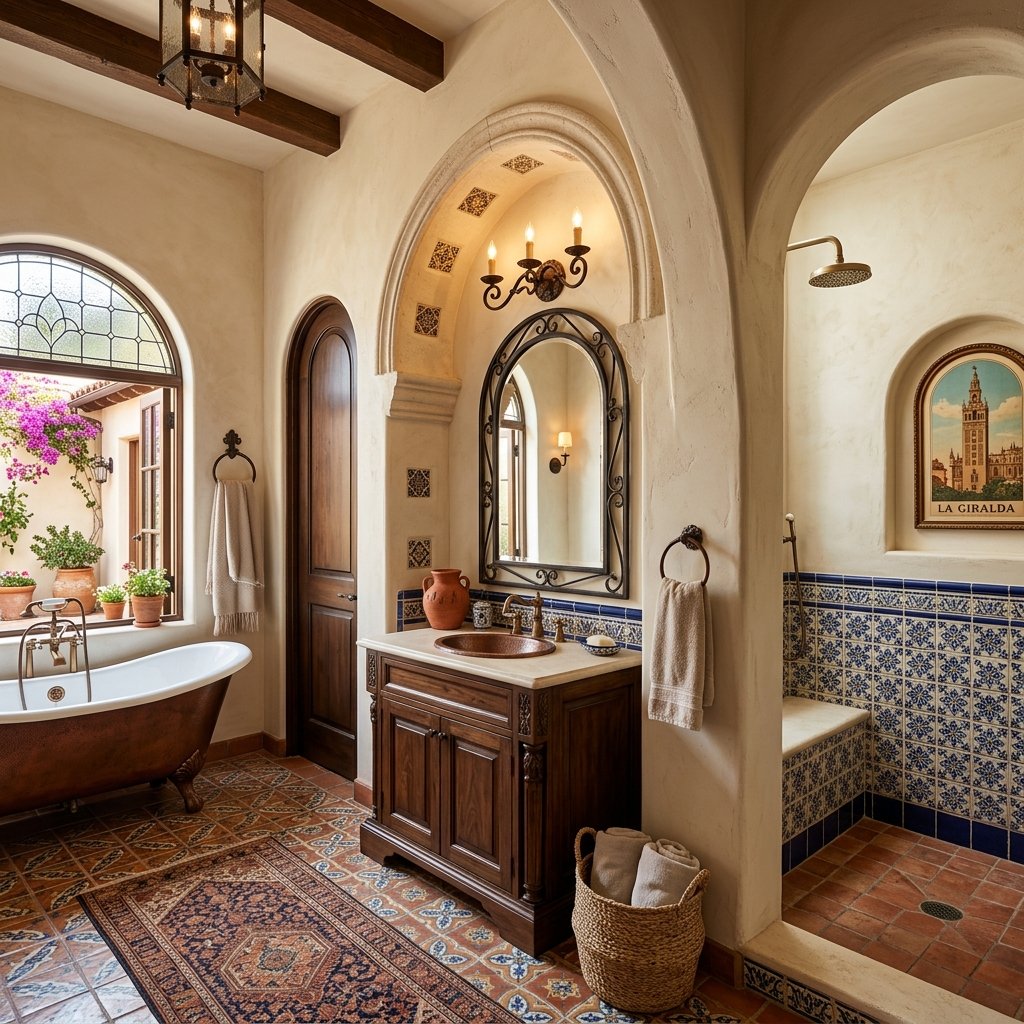 30 Modern Spanish Bathroom Inspiration for a Timeless Luxury Look 7 Spanish Arch Bathroom Ideas