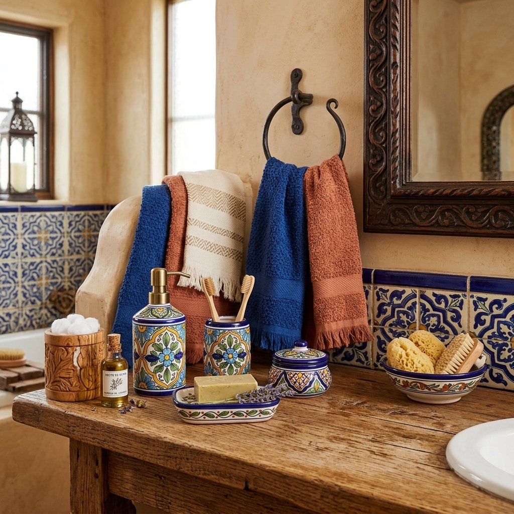 30 Modern Spanish Bathroom Inspiration for a Timeless Luxury Look 31 Spanish Bathroom Accessories Ideas
