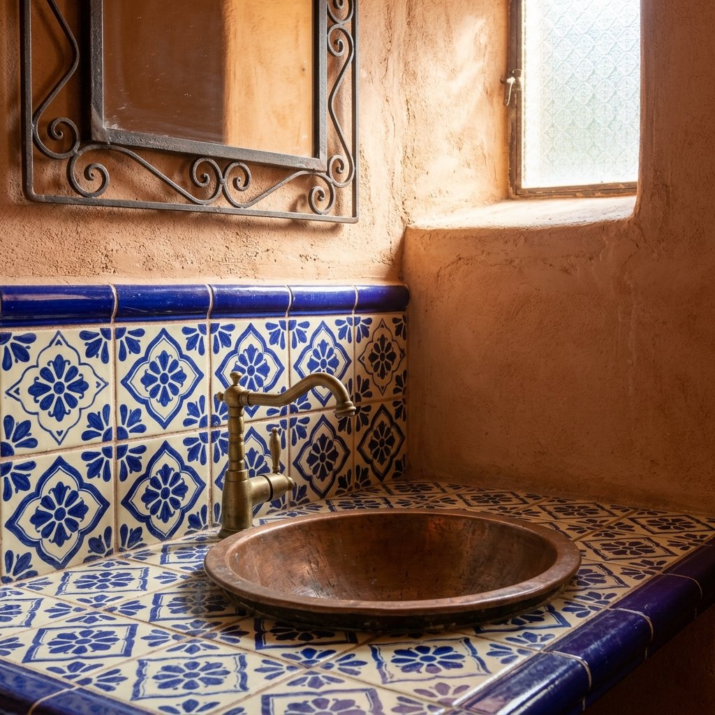 30 Modern Spanish Bathroom Inspiration for a Timeless Luxury Look 2 Modern Spanish Bathroom Tile Ideas