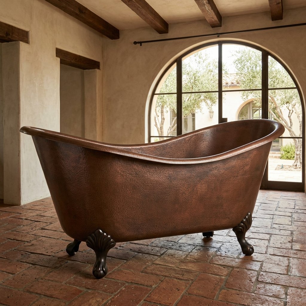 30 Modern Spanish Bathroom Inspiration for a Timeless Luxury Look 12 Spanish Style Freestanding Bathtub Ideas