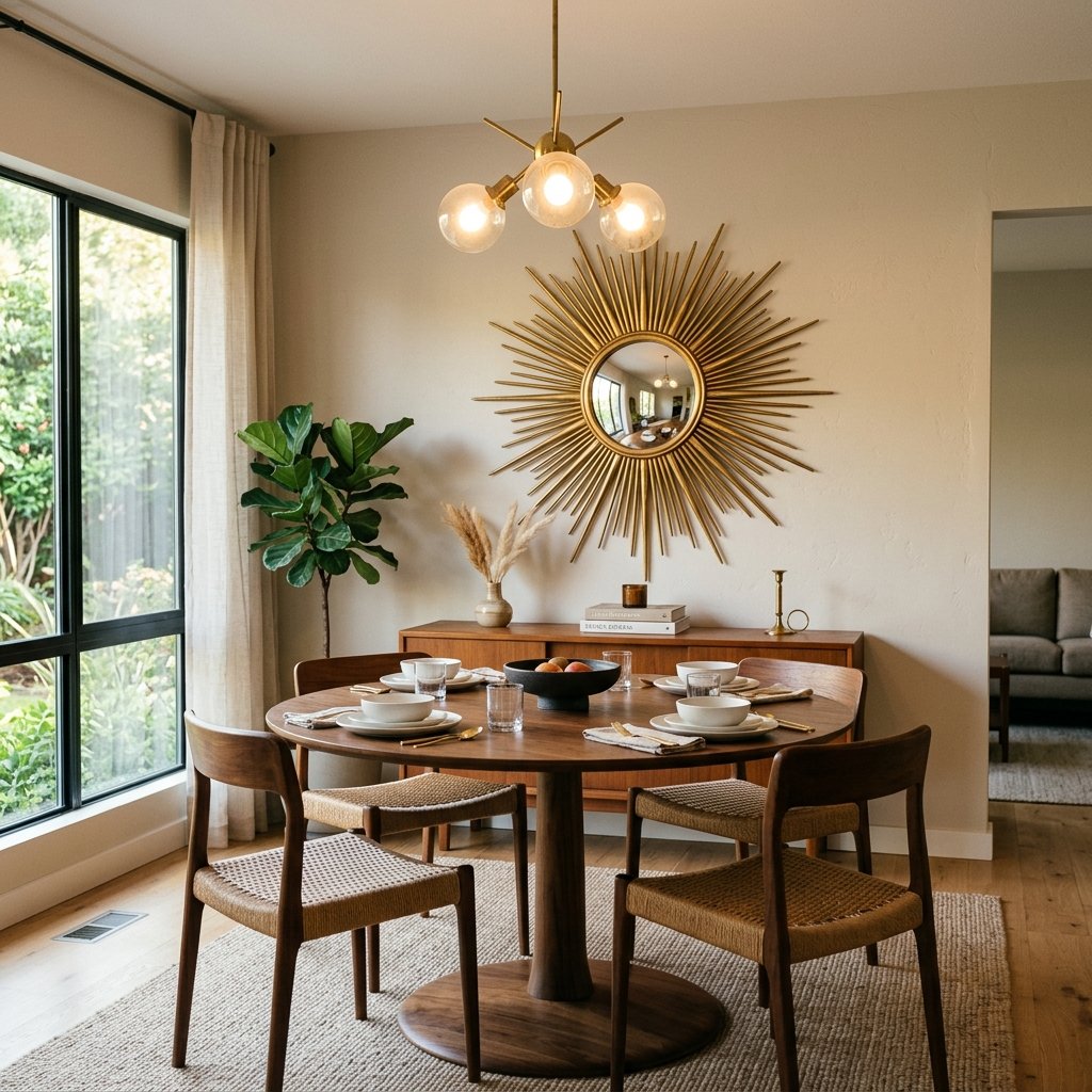 Sunburst Mirror Dining Room Ideas