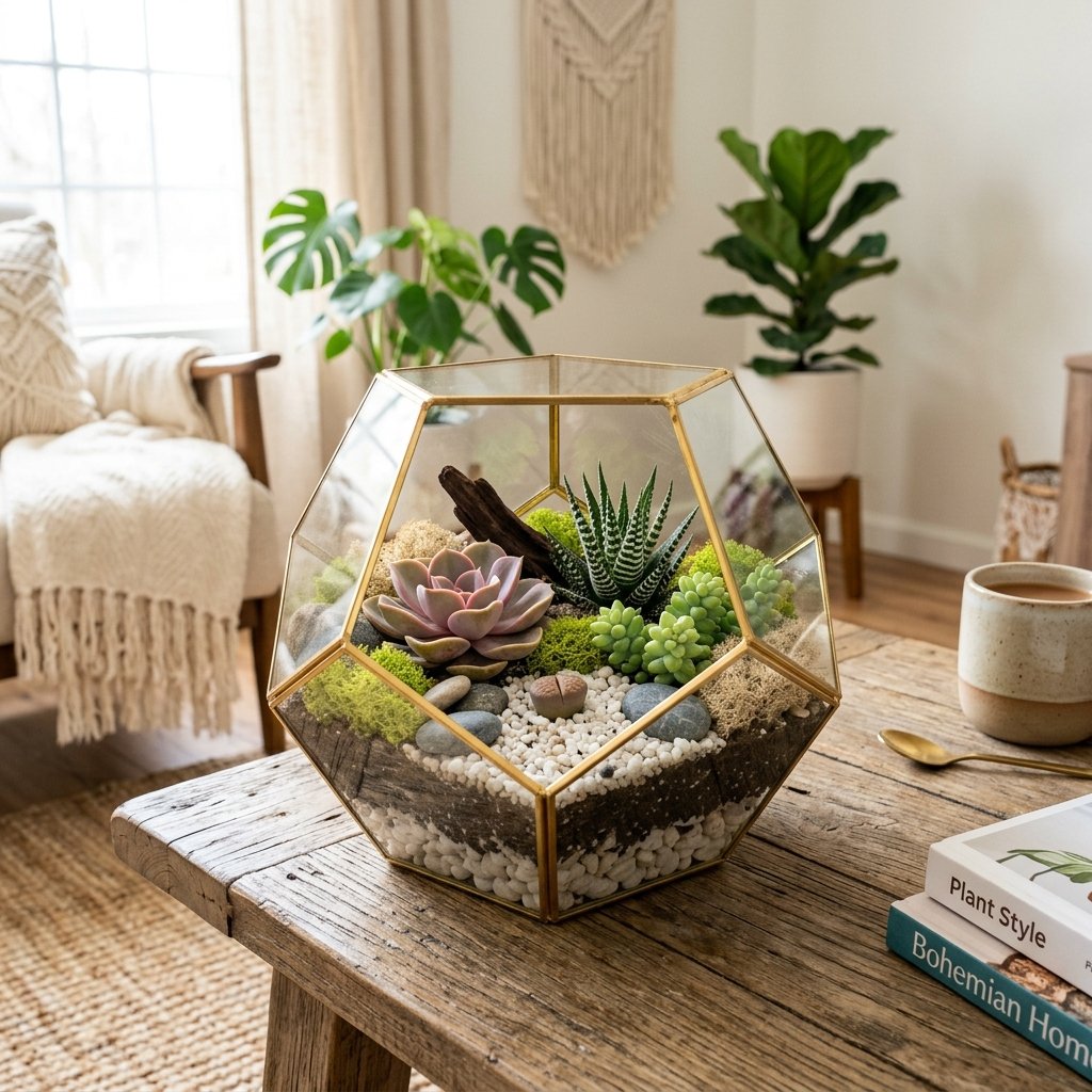 Terrarium and Succulent Display Ideas