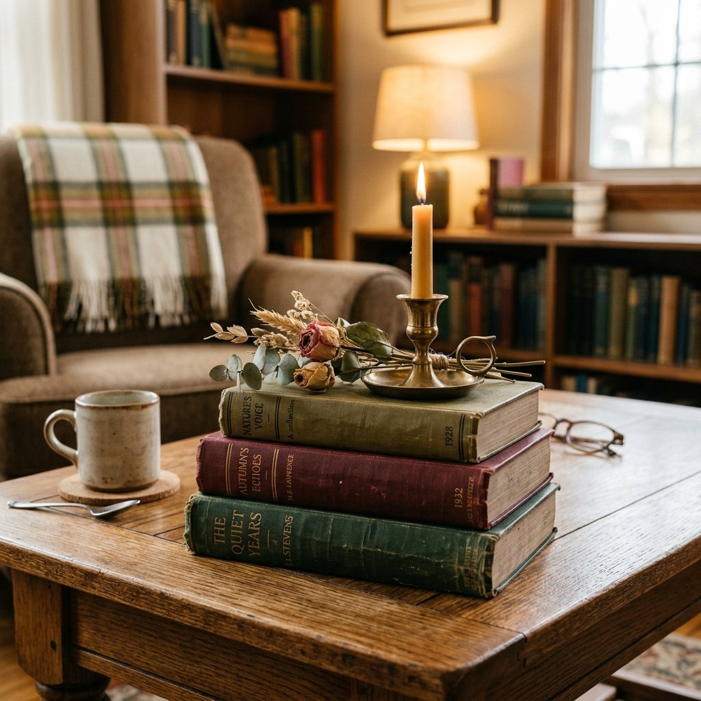 Vintage Book Stack Display Ideas
