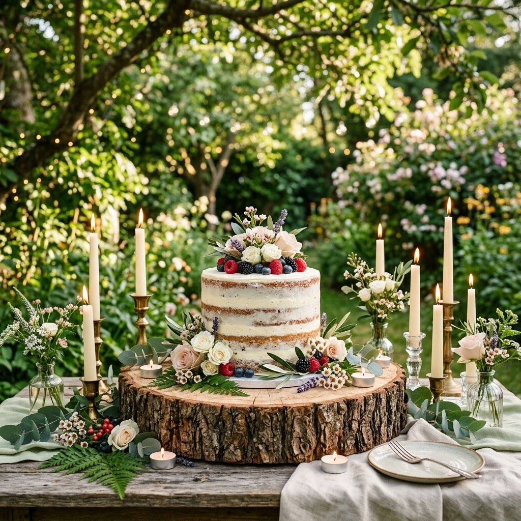 32 Backyard Wedding Celebration Ideas Every Couple Needs to See Right Now 31 Backyard Wedding Cake Display Ideas