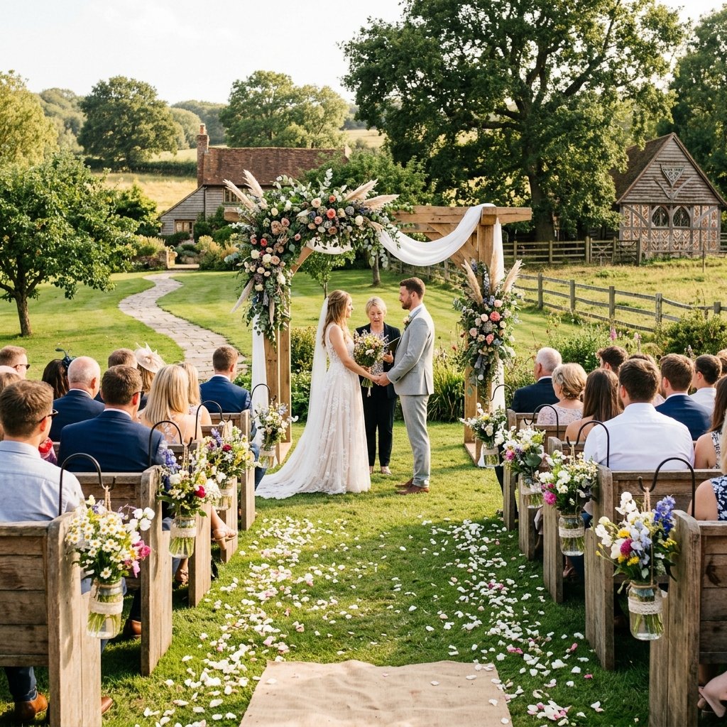 32 Backyard Wedding Celebration Ideas Every Couple Needs to See Right Now 2 Rustic Outdoor Wedding Ceremony Ideas