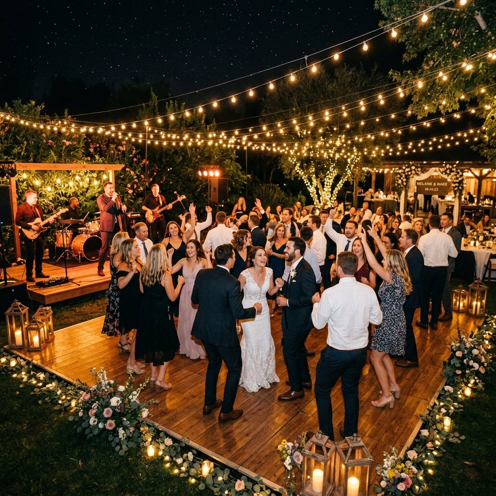 32 Backyard Wedding Celebration Ideas Every Couple Needs to See Right Now 32 Backyard Wedding Dance Floor Ideas