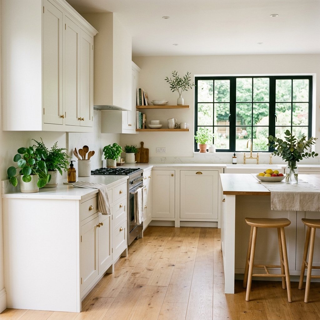 Soft White Kitchen Wall Ideas