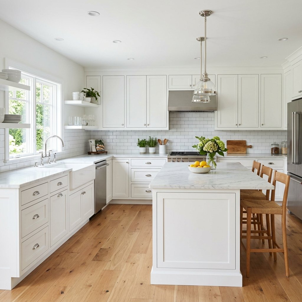 Crisp White Shaker Kitchen Ideas