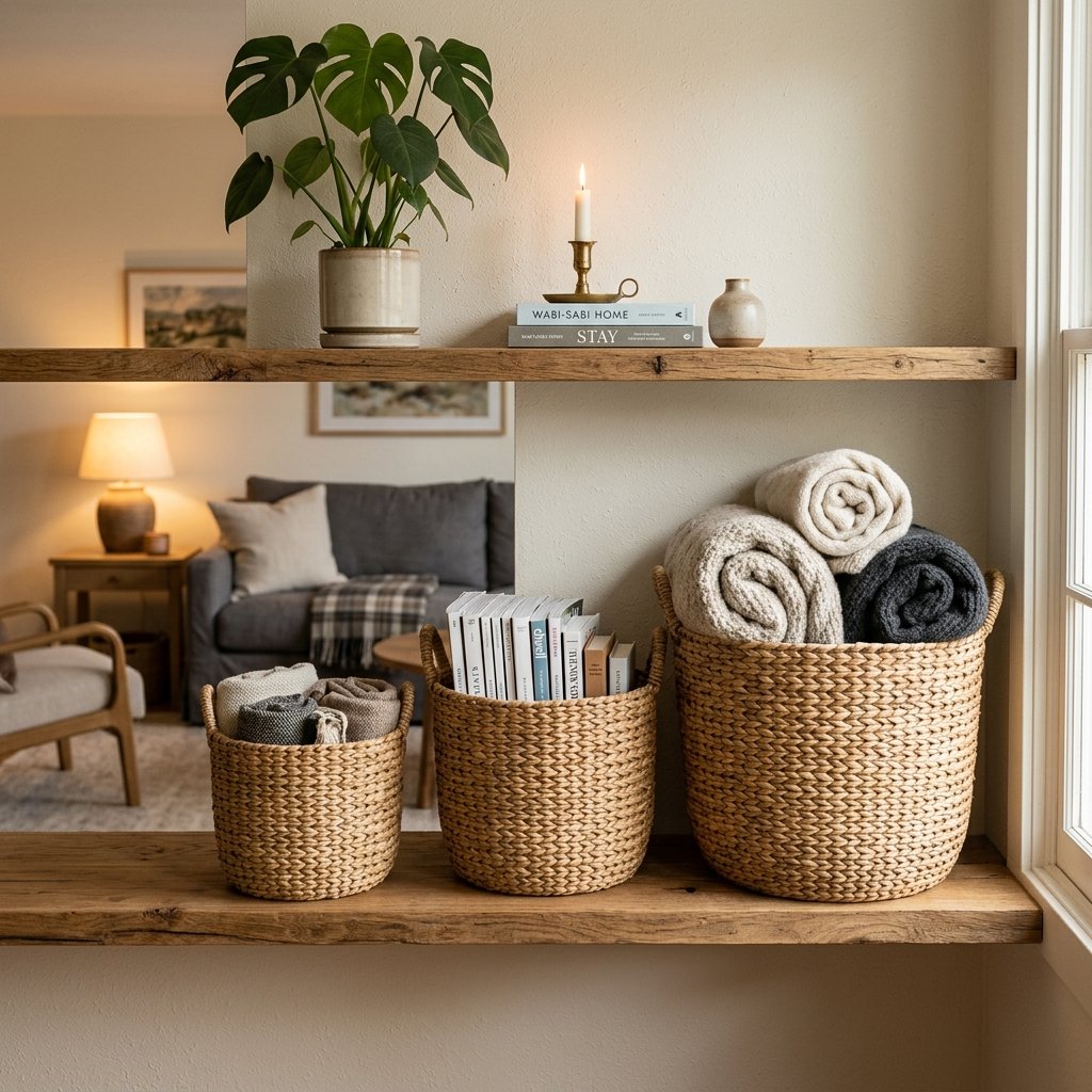 Woven Basket Storage Display Ideas