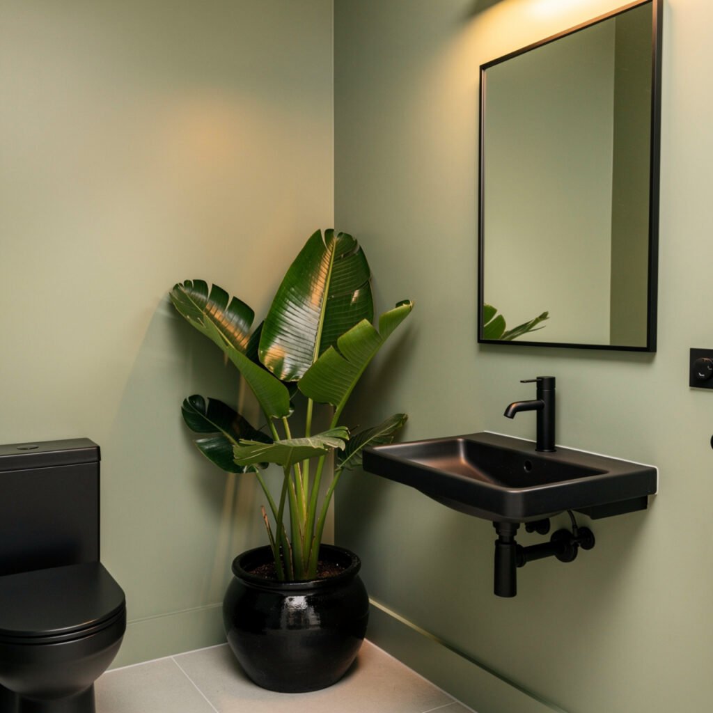 25 Black Bathroom Decor Ideas for Every Budget and Every Style 20 Black and Green Bathroom Decor Ideas