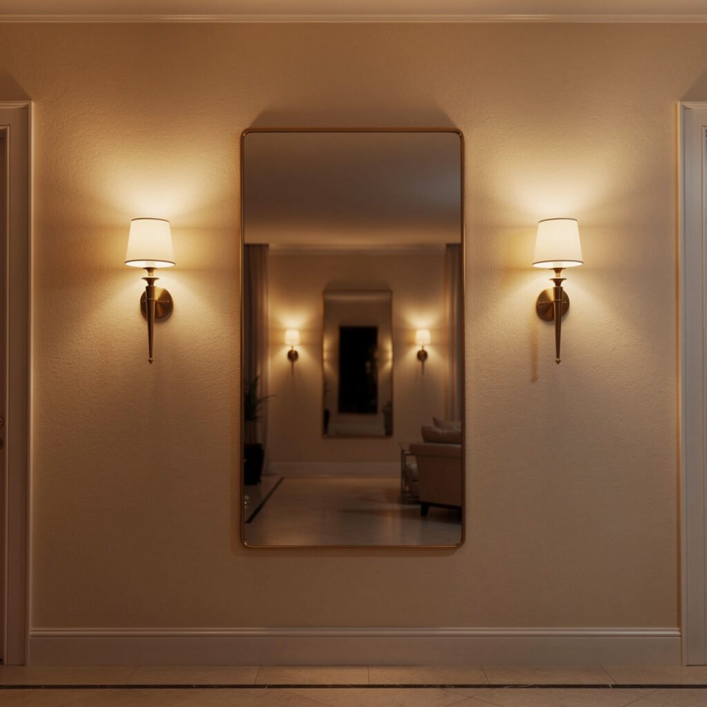 Entryway Mirrors Lighting Ideas