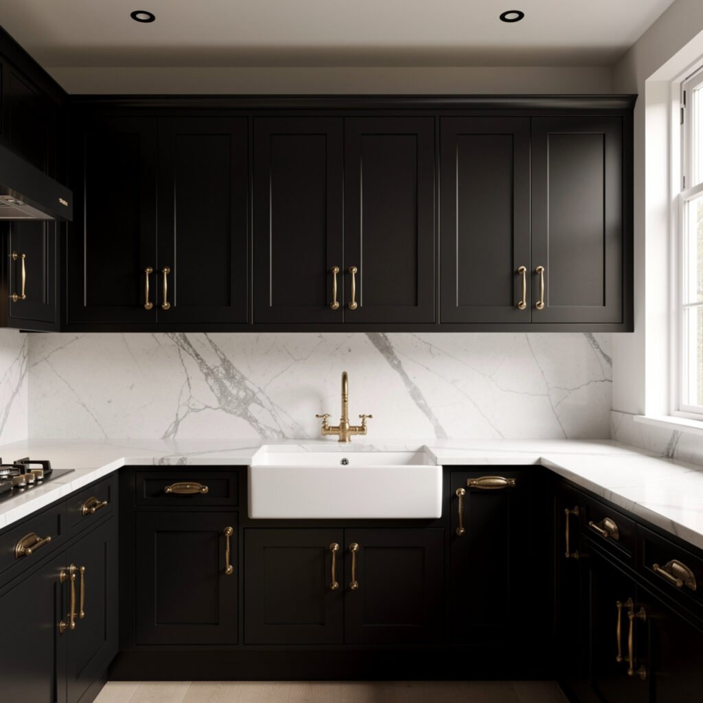 Black Shaker Cabinet Kitchen Ideas