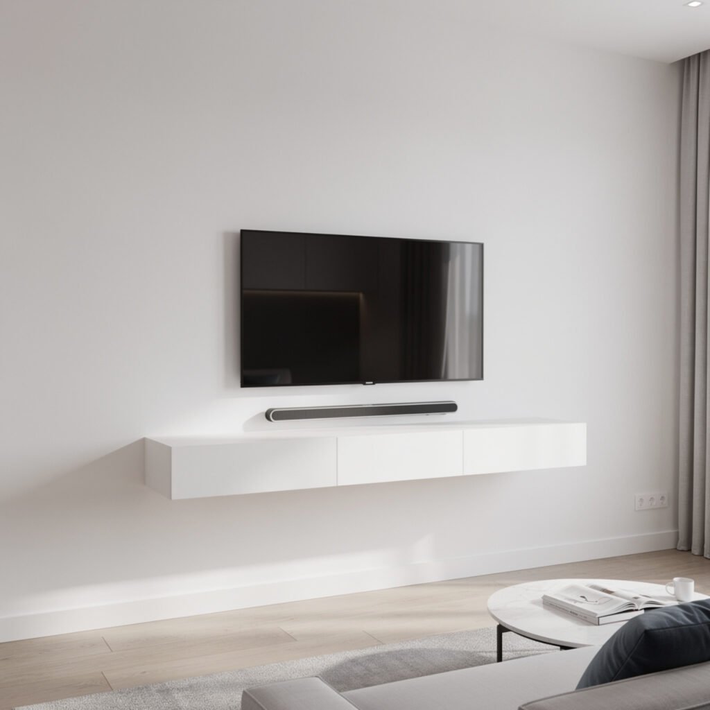 Cable Management TV Wall Idea