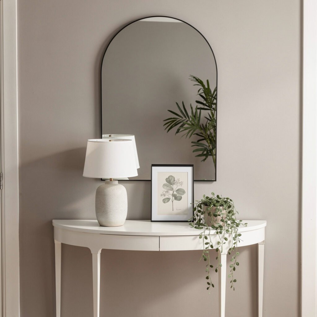 Mirror and Console Table Entryway Ideas