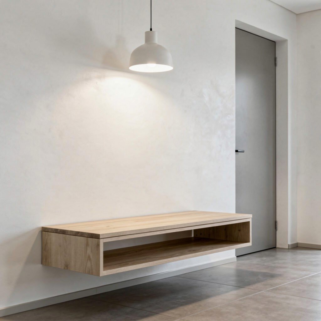 Floating Entryway Bench Ideas