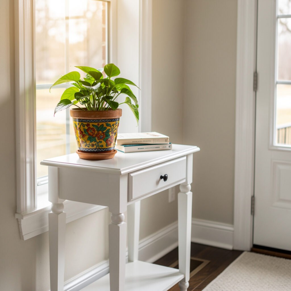 White Console Table Entryway Ideas