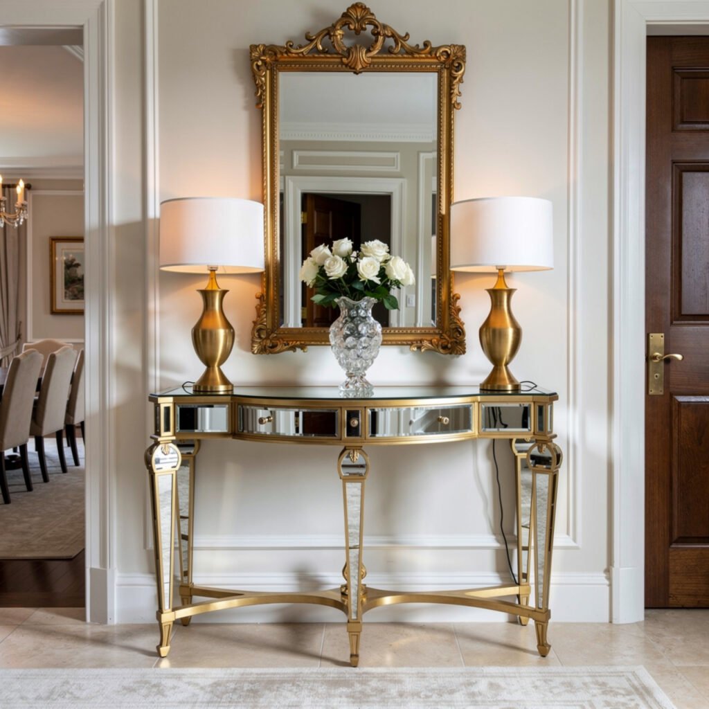 Glam Entryway Console Table Ideas