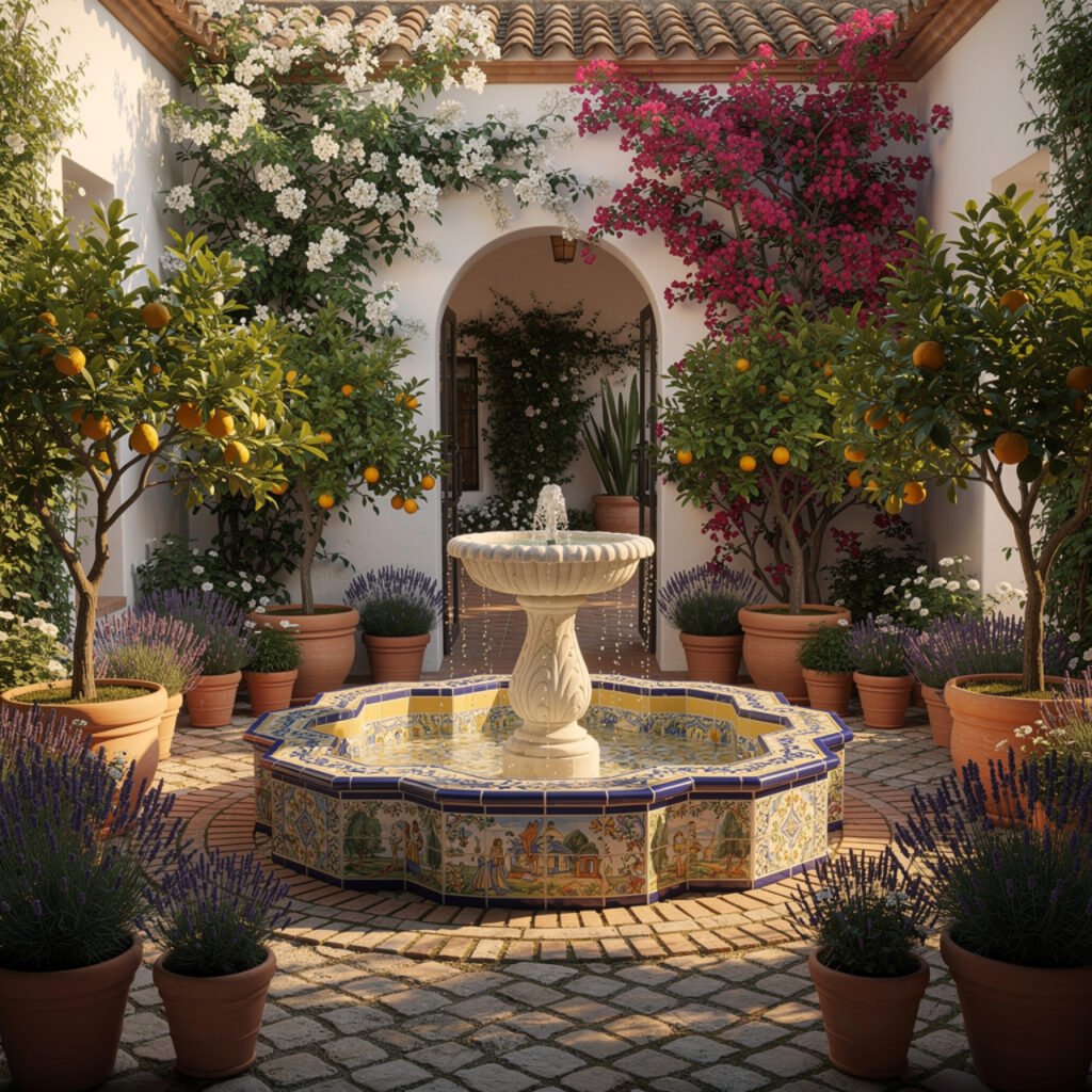 Spanish Courtyard Garden Ideas
