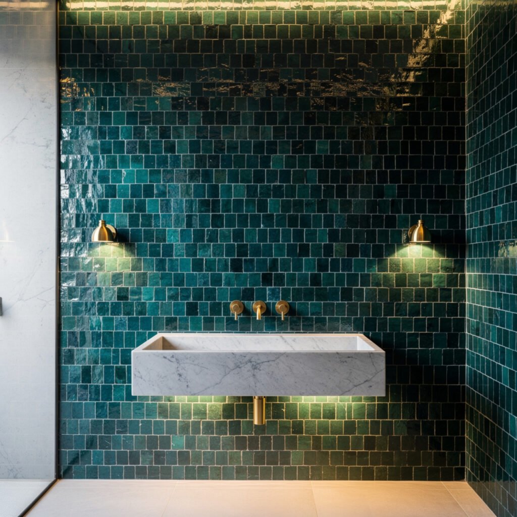 Textured Bathroom Wall Ideas