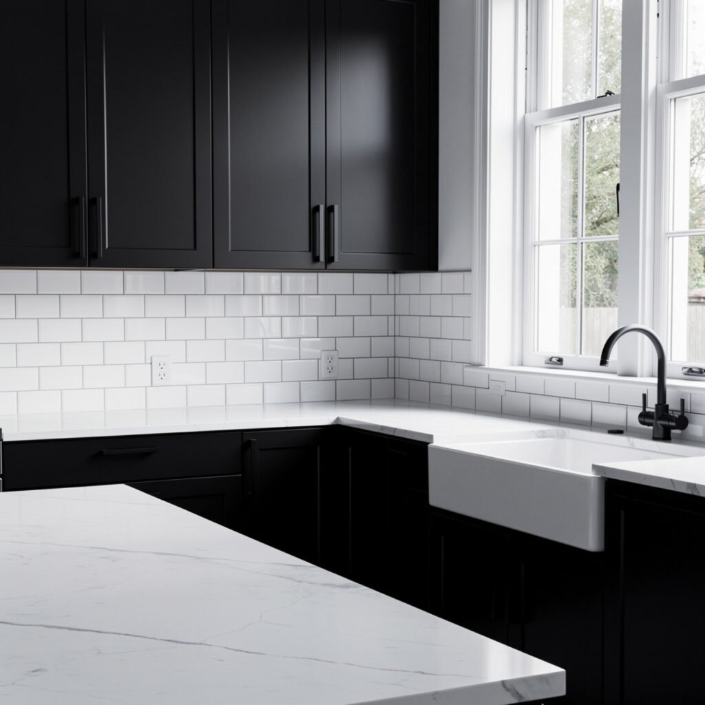 Black and White Kitchen Interior Ideas