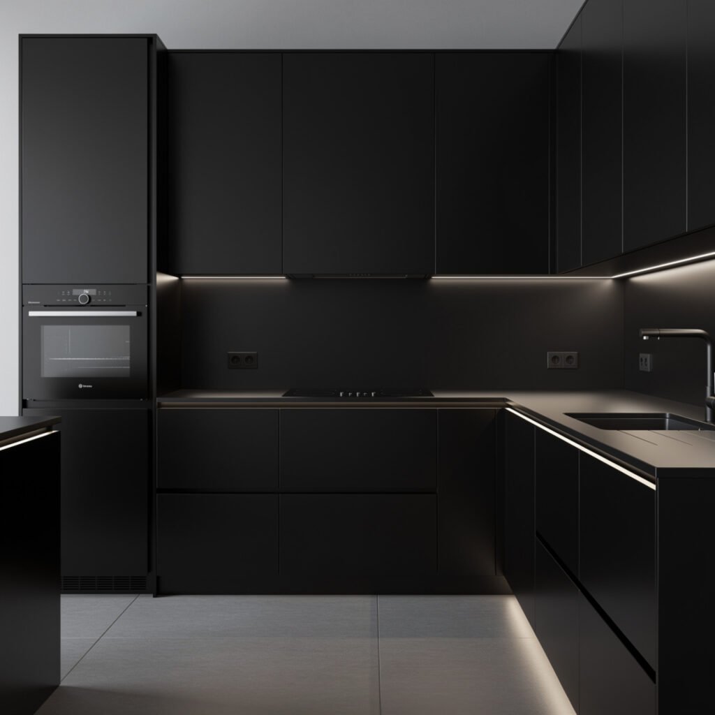 Black Kitchen Appliances Ideas