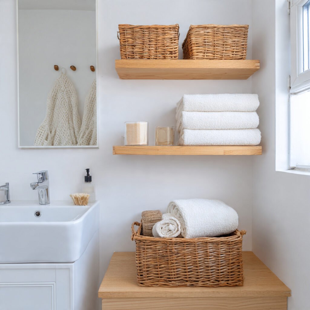 Powder Room Storage Ideas