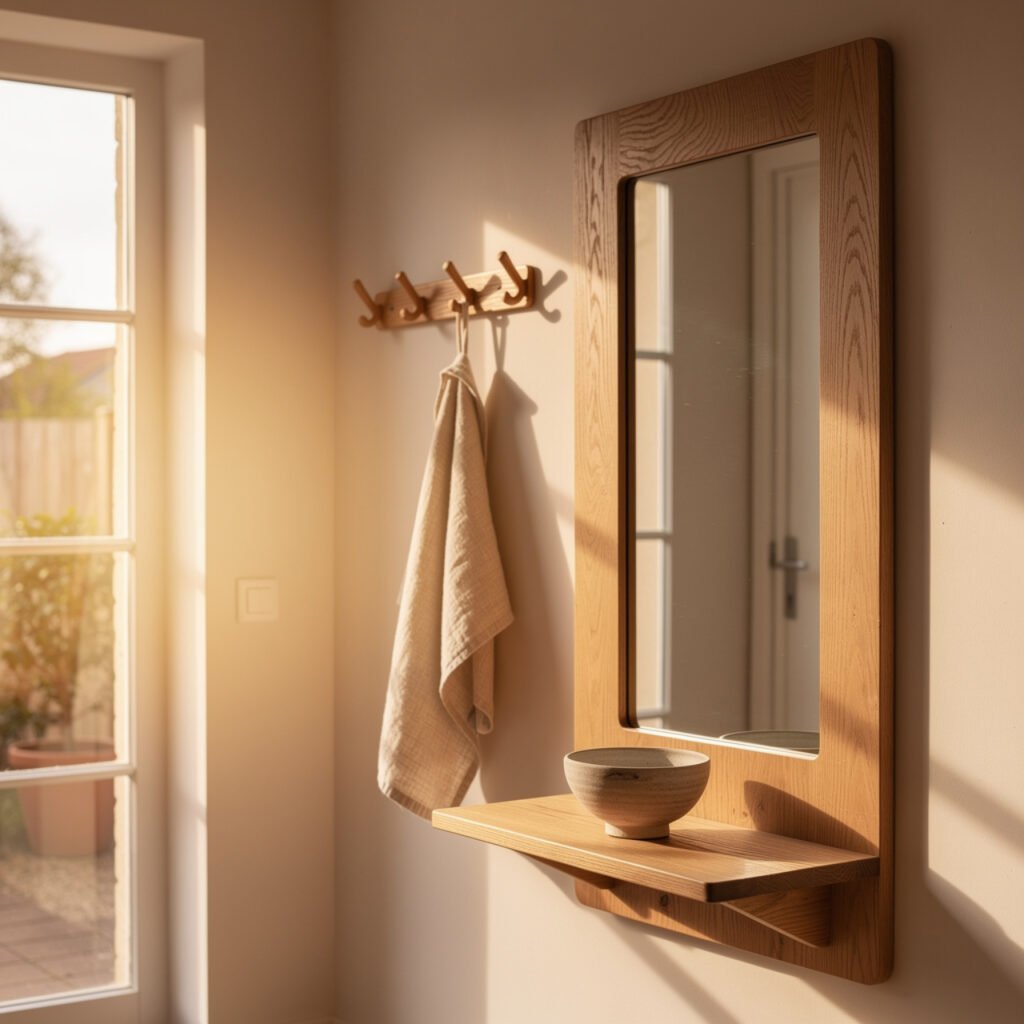Wood Framed Entryway Mirrors Ideas