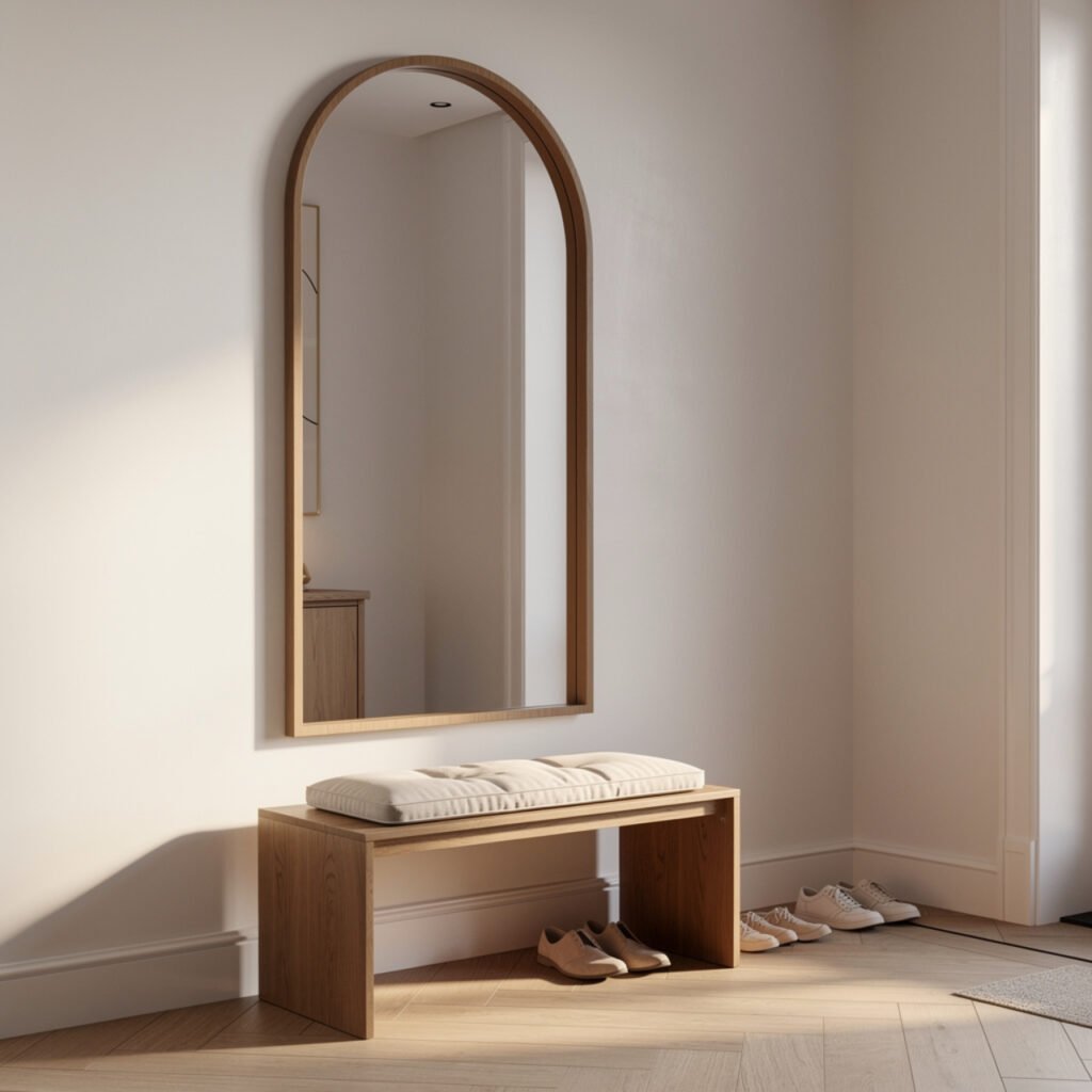 Entryway Bench with Mirror Ideas