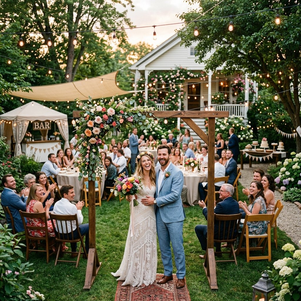 backyard wedding celebration