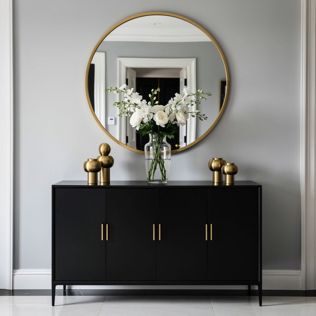 Black Console Table Entryway Ideas