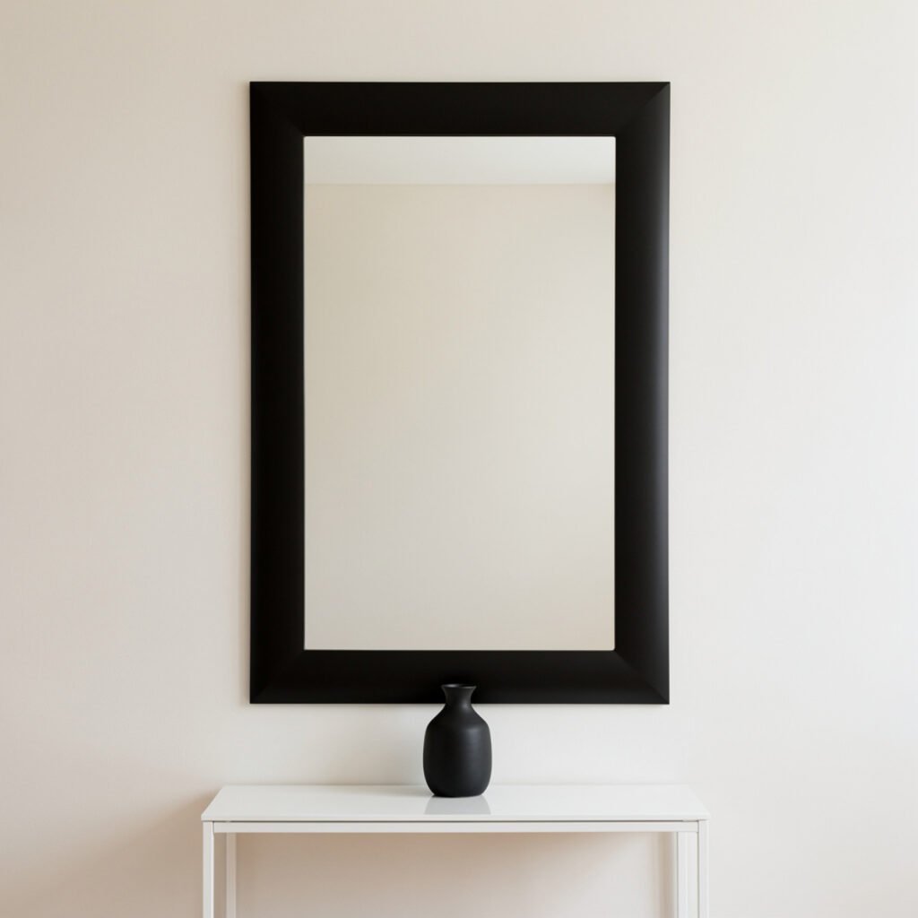 Black Framed Entryway Mirrors Ideas