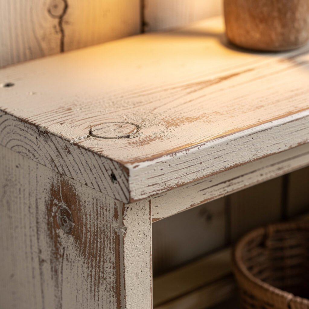 Distressed Paint Finish diy farmhouse bathroom decor Ideas