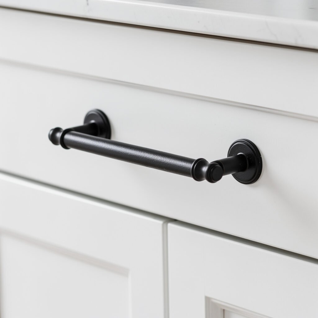  Black Matte Hardware Swap Ideas diy farmhouse bathroom decor