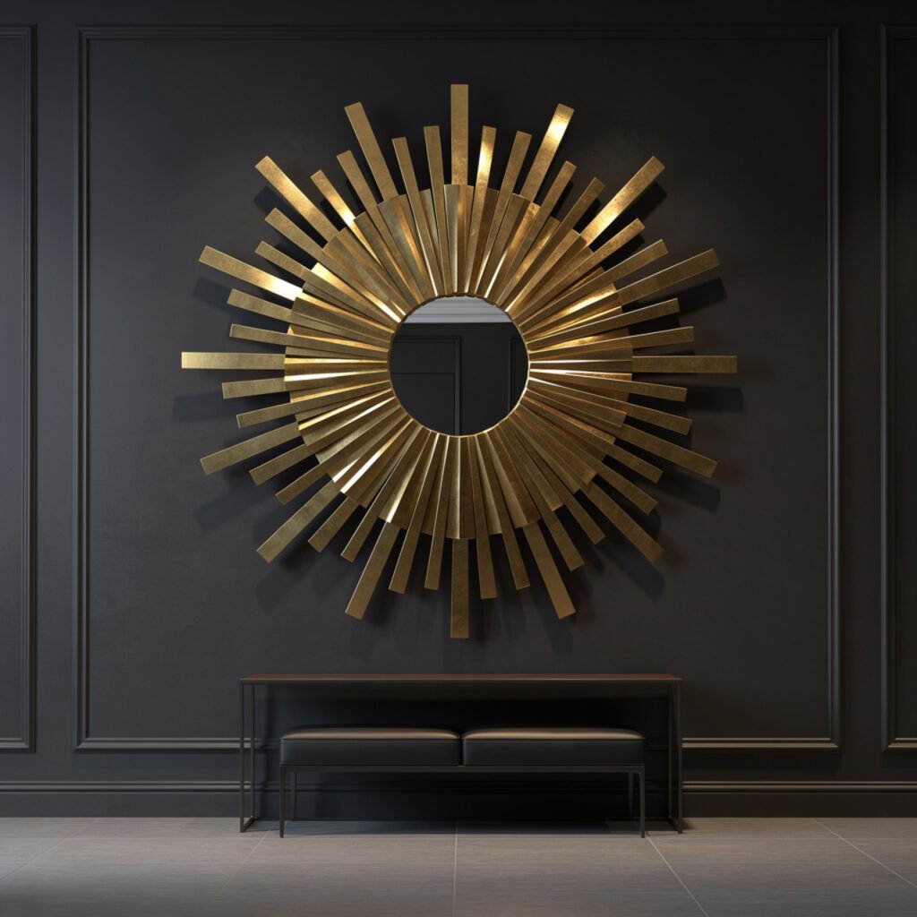Sunburst Mirror Entryway Ideas