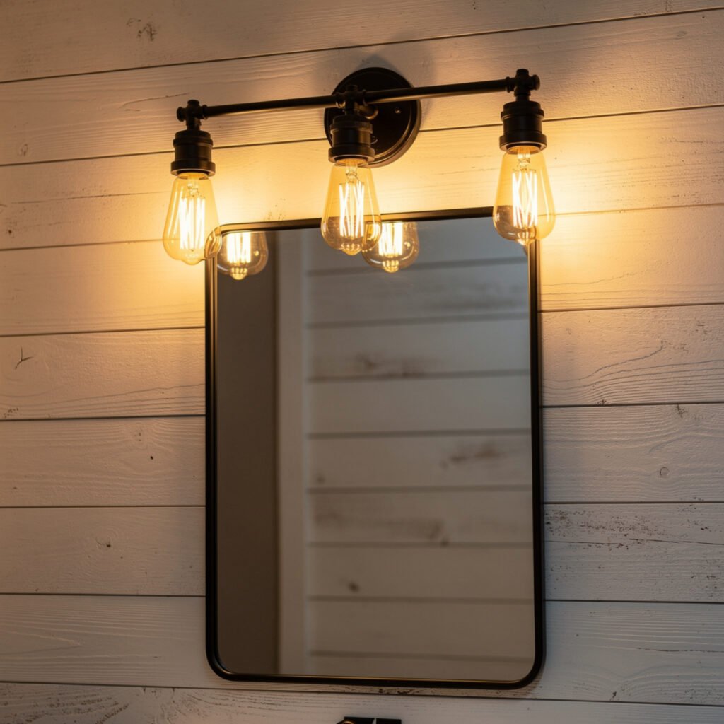 Farmhouse Bathroom Lighting Ideas