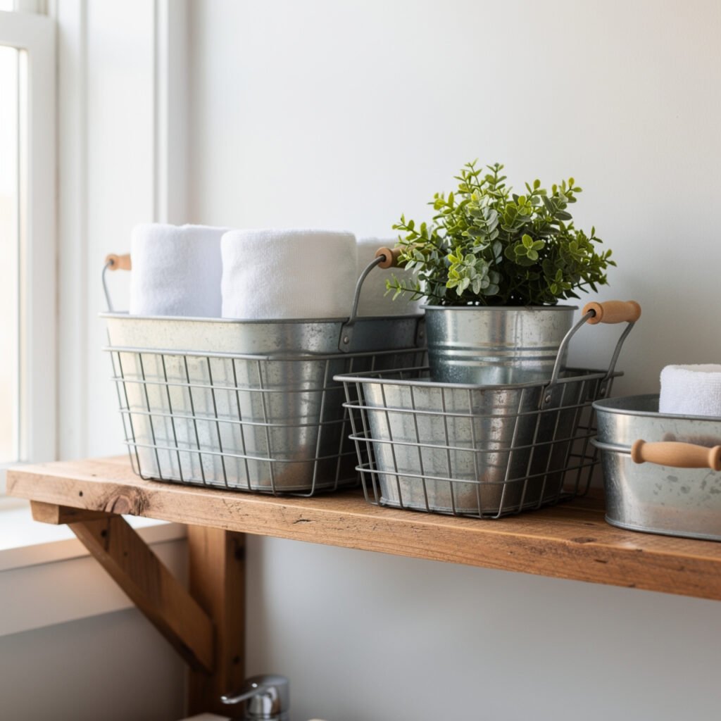 Galvanized Metal Basket Ideas