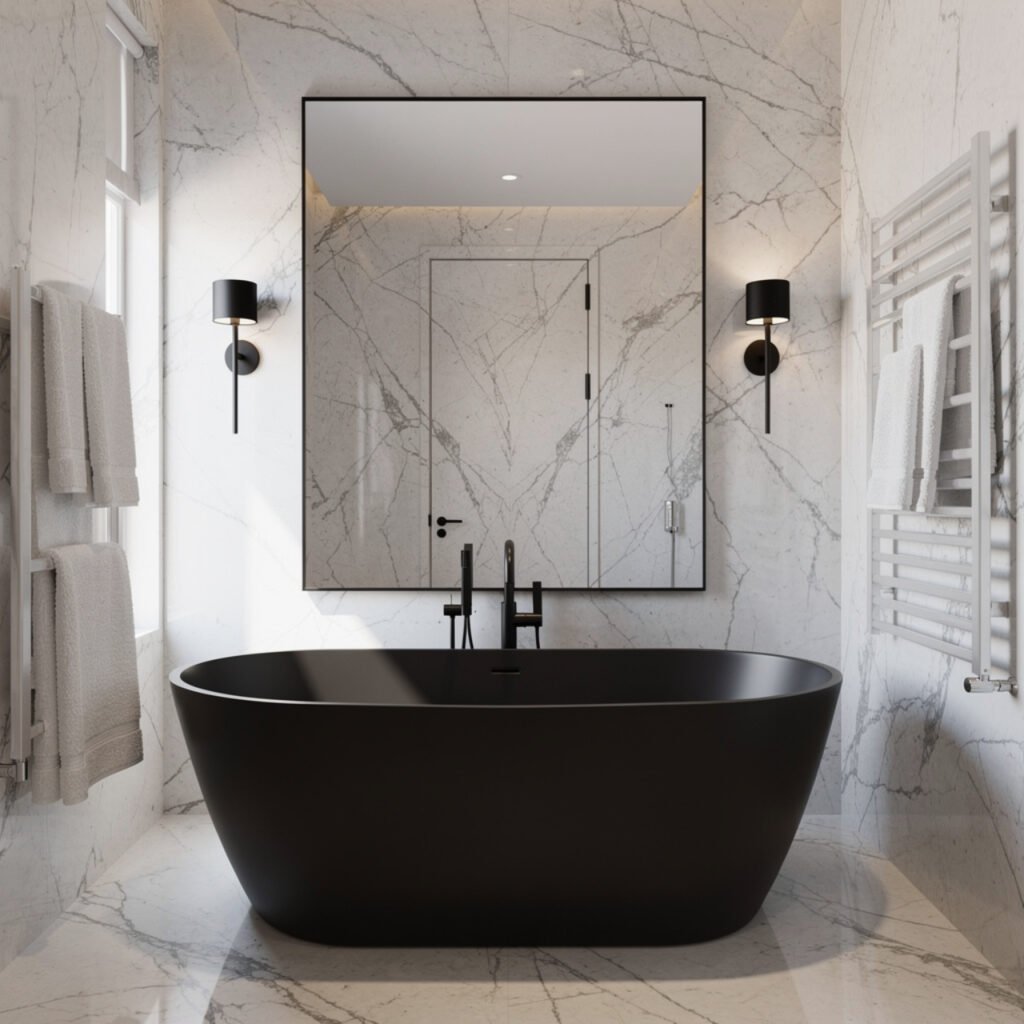25 Black Bathroom Decor Ideas for Every Budget and Every Style 13 Black Luxury Bathroom Decor Ideas