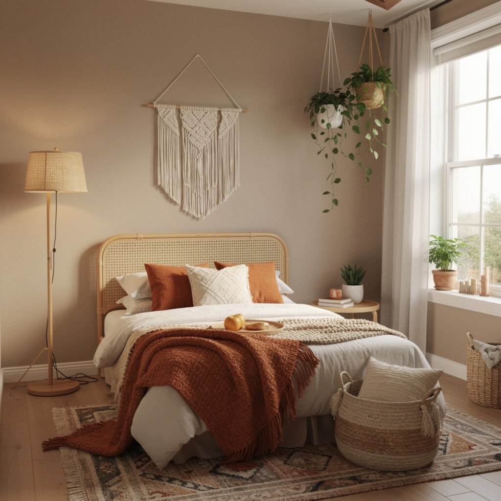 Boho Modern Small Bedroom