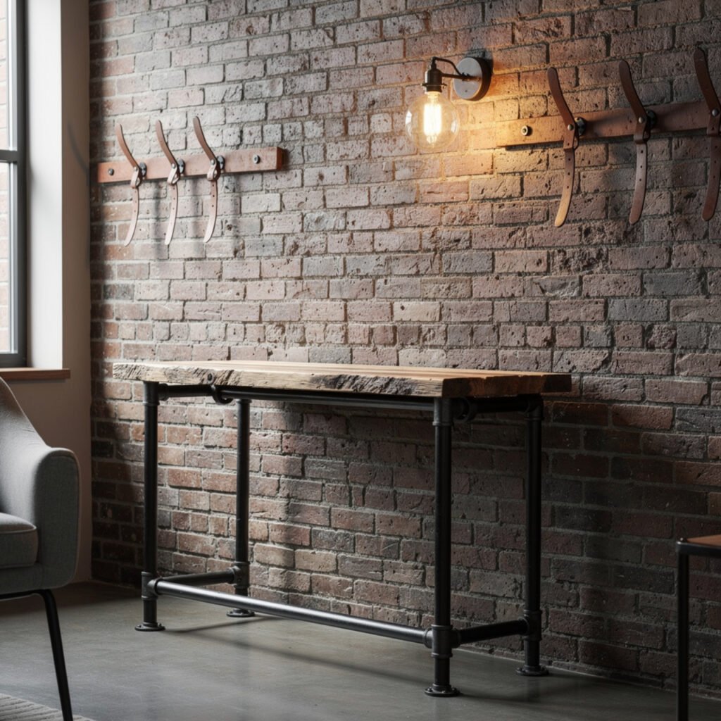 Industrial Console Table Entryway Ideas