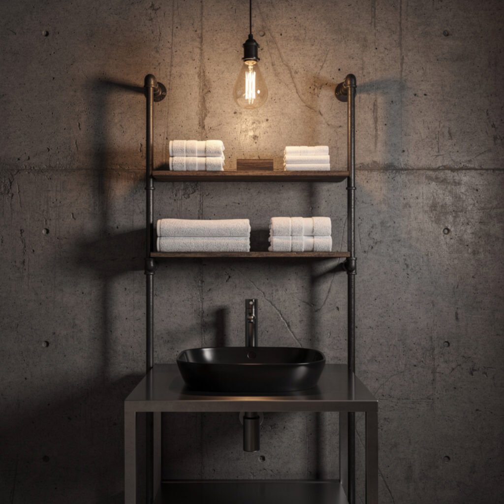 25 Black Bathroom Decor Ideas for Every Budget and Every Style 18 Black Industrial Bathroom Decor Ideas