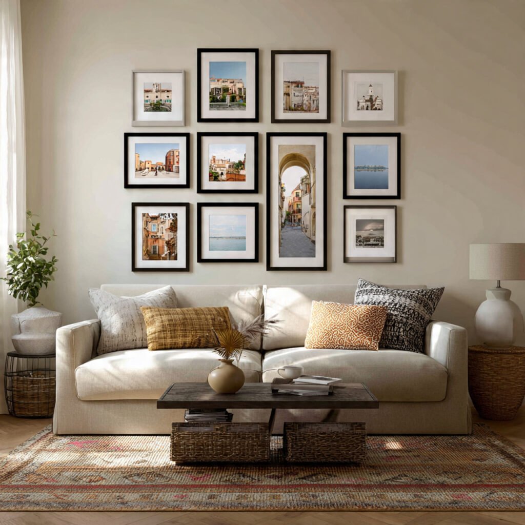 Large Wall Behind Sofa Ideas