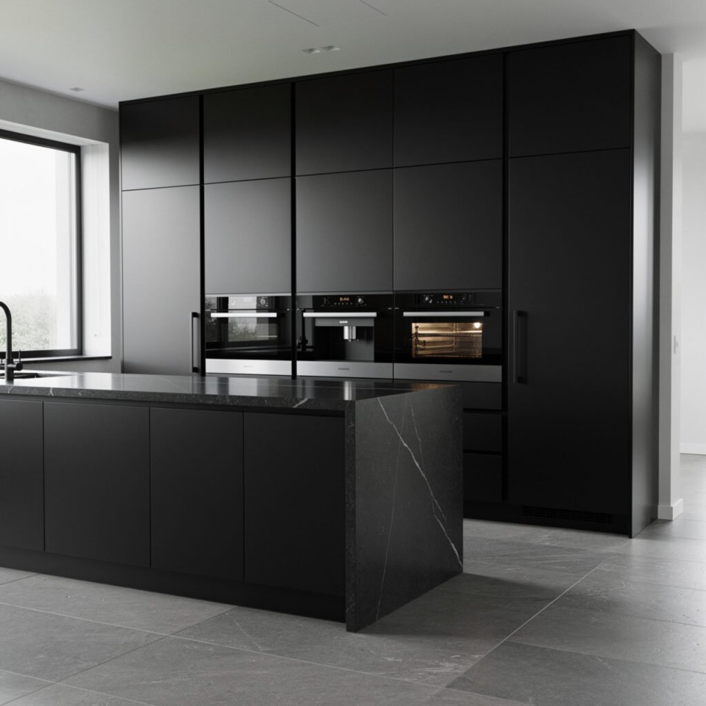Black Modern Kitchen Design Ideas