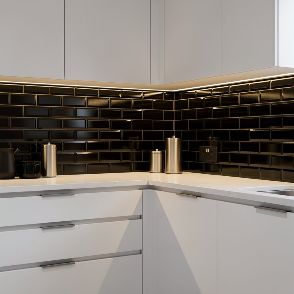 Black Kitchen Backsplash Ideas